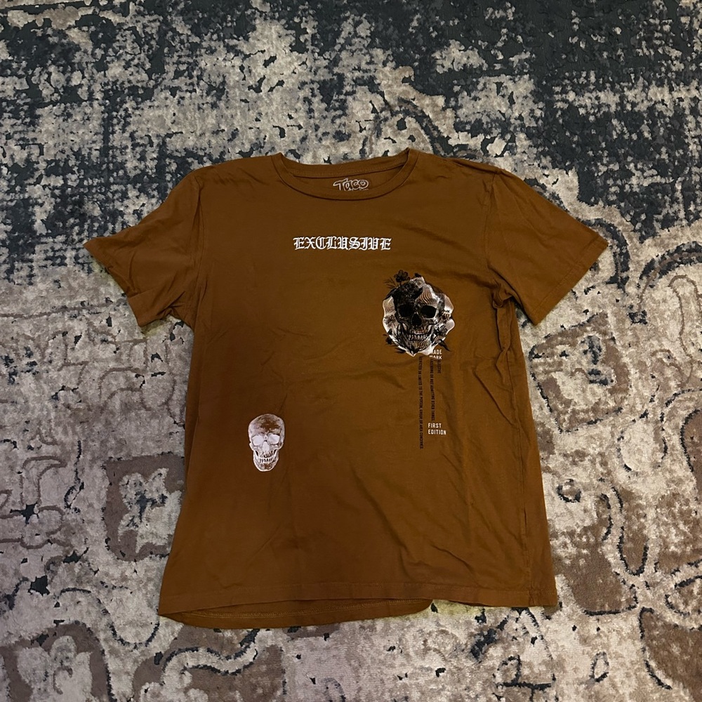 Exclusive Brown Graphic Tee